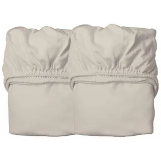 Leander Spannbetttücher für Leander Juniorbett + Luna Babybett 140cm -cappuccino