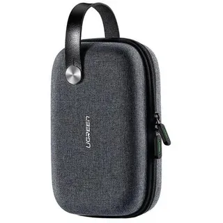 Ugreen Gehäuse HDD SSD Box Smartphone Reisetasche Schmuck Zubehör 20,3 x 12,9 x 7,2 cm Tasche Hülle Cover Schutz, grau