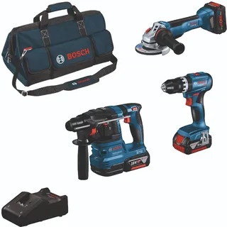 Bosch 0615A5004C 18V (3): GSB 18V-45 GWS 18V-10 GBH 18V-22, 2x 5.0Ah, 1x 5.5Ah