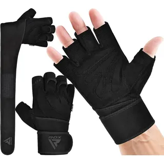 RDX Trainingshandschuhe RDX Fitness Handschuhe Trainingshandschuhe Lang Handgelenkstütze Sport MEDIUM