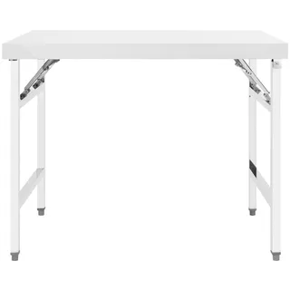 vidaXL Küchen-Arbeitstisch Klappbar 100x60x80 cm Edelstahl