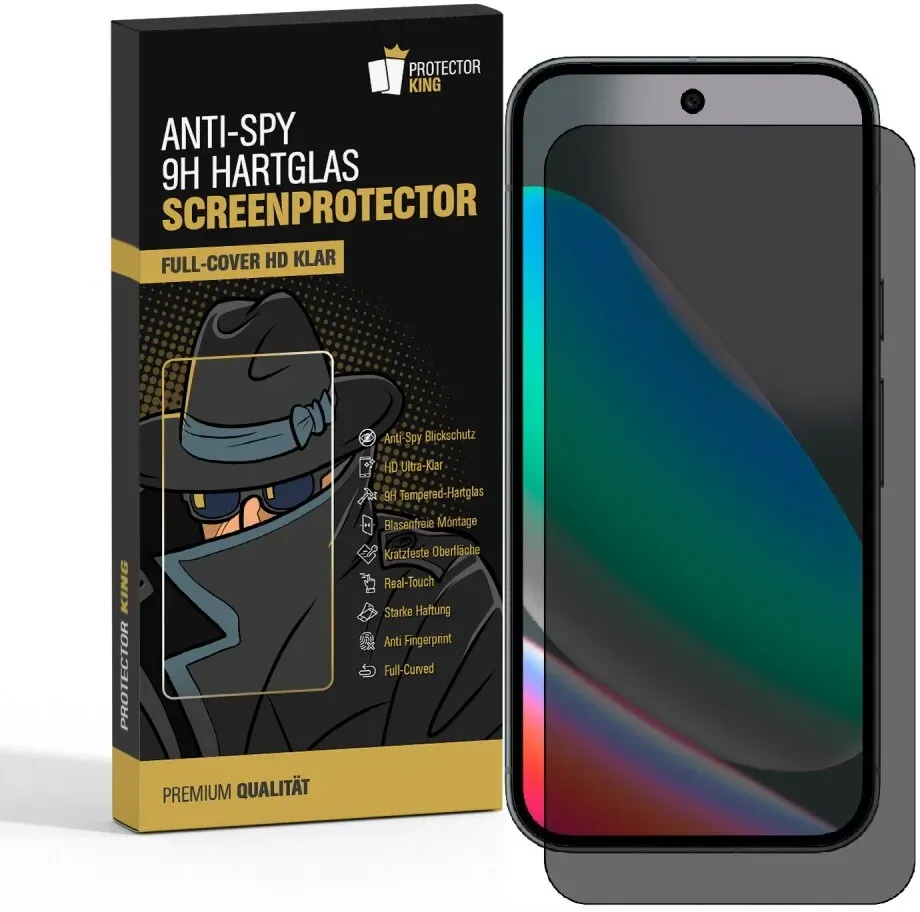 2x Blickschutz 9H Panzerglas für Google Pixel 10 Pro XL Full-Screen Anti-Spy Privacy Sichtschutz Tempered Glass Schutzglas Displayschutz Schutzfolie Screen-Protector
