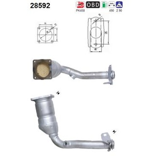 AS Katalysator für Peugeot 206