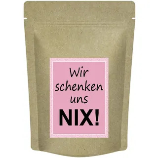 Quertee® - 'Wir schenken uns Nix!' Teegeschenk Früchtetee Erdbeer-Orange von Christea 70 g