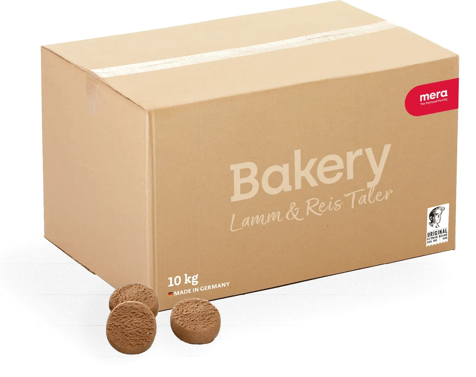 mera Bakery Lamm & Reis Taler Leckerli für Hunde | Die schmackhafte Belohnung | Hundesnacks | Lecker und gesund belohnen, trainieren und verwöhnen 10kg
