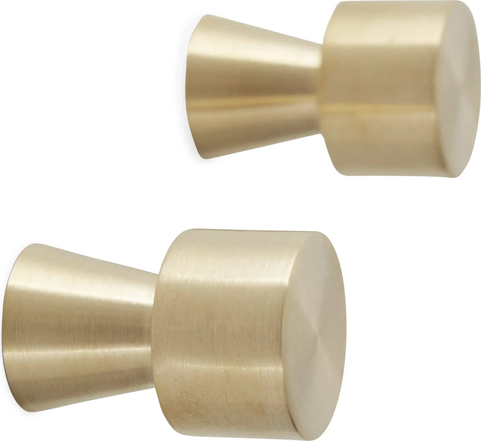 Pin Wandhaken, Messing, 2 St.
