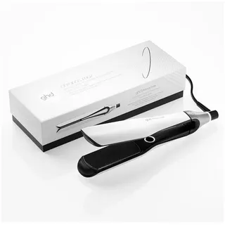GHD Glätteisen Chronos Max - mit breiten Platten, 3x schnelleres Styling, mehr Glanz, weniger Frizz 24Std Halt, kein Hitzeschaden weiß
