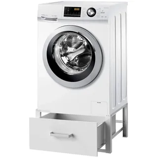 DanDiBo Ambiente DanDiBo Waschmaschinen-Untergestell, Weiß Metall 63x31x54 cm, Waschküche, Waschmaschinenschrank