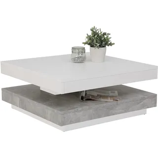 weiß/beton 67 x 67 x 35 cm