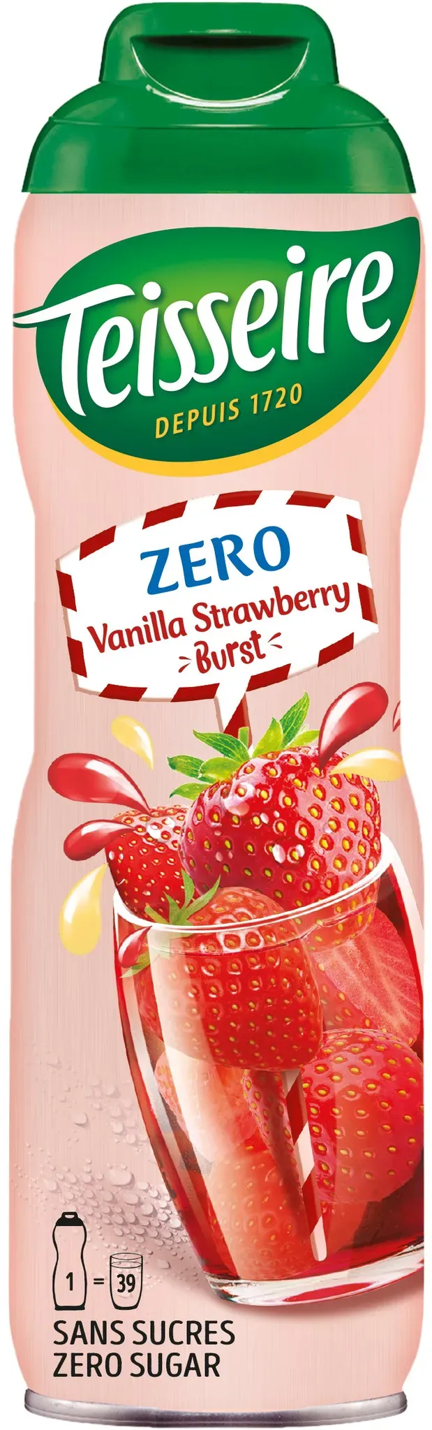 Teisseire Zero Sirup Erdbeer Vanille 600ml