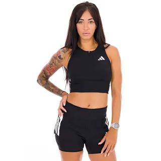 adidas Adizero Running Gel Pocket Crop Sport-top - Black - L