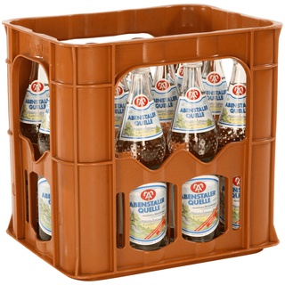 12x 0,7 L. Abenstaler Mineralwasser Medium Mehrweg Flasche - EINWEG mit Kasten