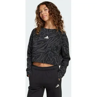 Adidas Sportswear Future Icons Cropped Sweatshirt Mädchen JM1367 - black/carbon/white 164