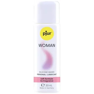 pjur Gleitgel WOMAN Silicone Personal Lubricant, - Softer Formula & No Fragrance, Flasche mit 30ml, silikonbasiertes Gleitgel für Frauen