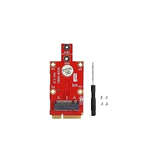 Annadue M.2 auf PCI E Adapter Konverter, Dual Nano SIM Kartensteckplatz mit Schraubendreher Set, Unterstützt 5G/4G/3G Wireless Module für Desktop/Laptop