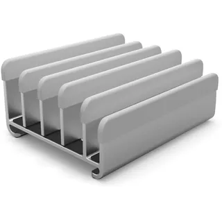 Elestoria Verstellbarer Laptop-Ständer – passend für 5 Geräte, modernes Design, werkzeuglose Anpassung, schützend und stabil, Grau