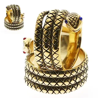 2022 Neu Schlange Penis Ringe Cobra Eichelring Verbesserte Verdickung 316L Edelstahl Metall Cockring Penis Intimschmuck Penisring Glans Ring Erektion Erotik Sexspielzeuge Für Männer,Gold,26mm