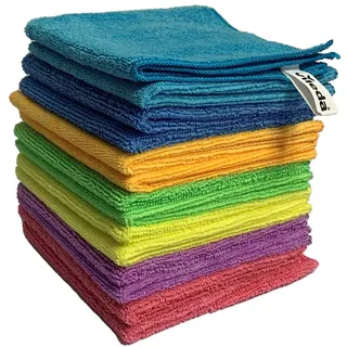 Vileda COLORS MAXI PACK Mikrofasertücher Polyester 60 °C waschbar, 14 St.