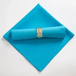 SYSUII Stoffservietten,12er Pack weiche Stoffservietten Blau Servietten 48x48cm Serviette Tischdekoration Tischservietten Wiederverwendbare für Hochzeitsszene, Geburtstagsfeier Weihnachten