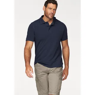 MAN'S WORLD Poloshirt, Kurzarm, lockere Passform, unifarben Man's World marine