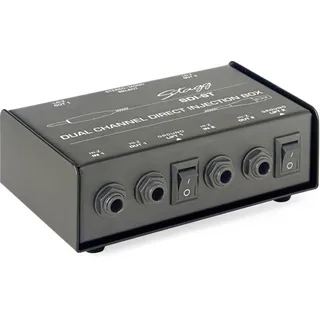 Stagg SDI-ST 2-Kanal DI Box mit Mono/Stereo Schalter