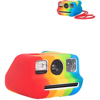 yystao Schutzhülle für Polaroid Go/Bundle Go Gen 2, Schutzige Silikonhülle, kompatibel mit Polaroid Go/Go Gen 2 Kamera, weiche Schale, Kratzfest, fallgeschützt (Regenbogen)