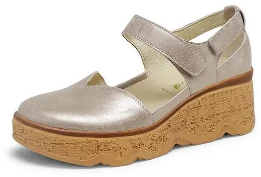 Plateau-Sandale Estela Waldläufer beige, 39