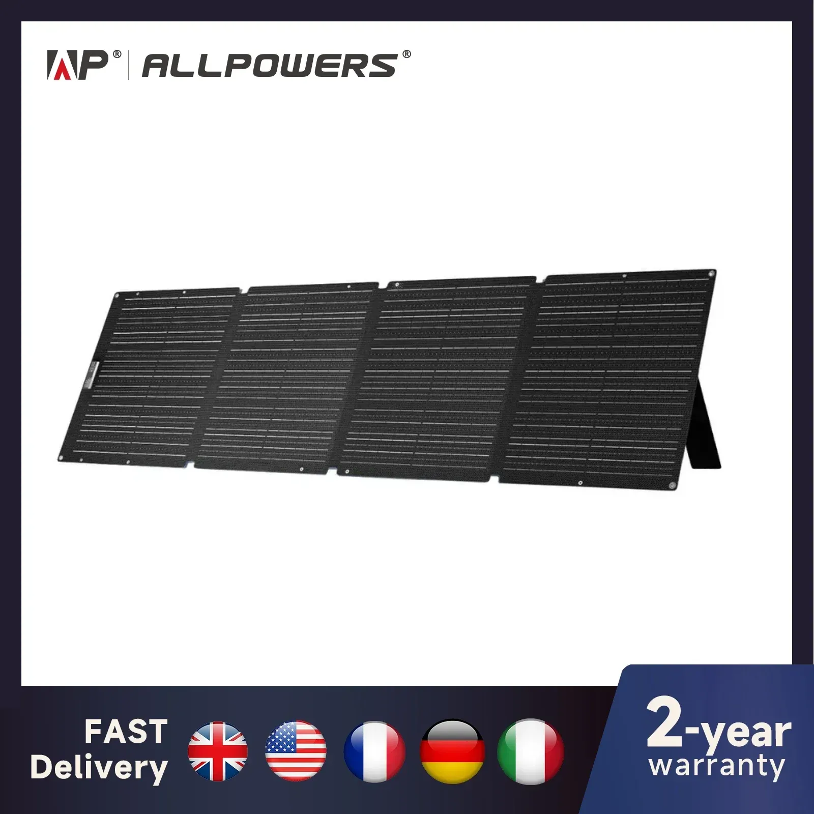 ALLPOWERS Faltbares Solarpanel 60/100/140/200W Mobiles Solarladegerät für Stromversorgung Laptop Solargenerator Angeln