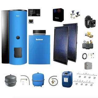 Buderus Logasys GaskSL204 GB212-22 kW,Speicher SMS290,Solar 2xSKN4.0,MC110,RC310