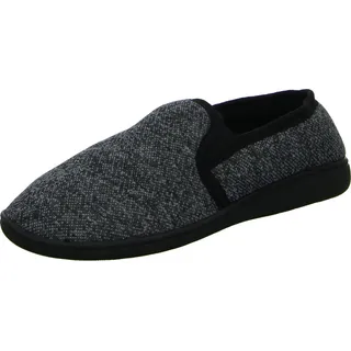 Home Comfort Herren-Hausschuh mit Warmfutter Schwarz, Farbe:schwarz, EU Größe:45 - Schwarz - 45