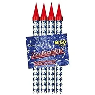 Nico 8 XXL Zaubersterne Eissterne Mega - Zimmerfontäne 100 Sekunden Brennzeit