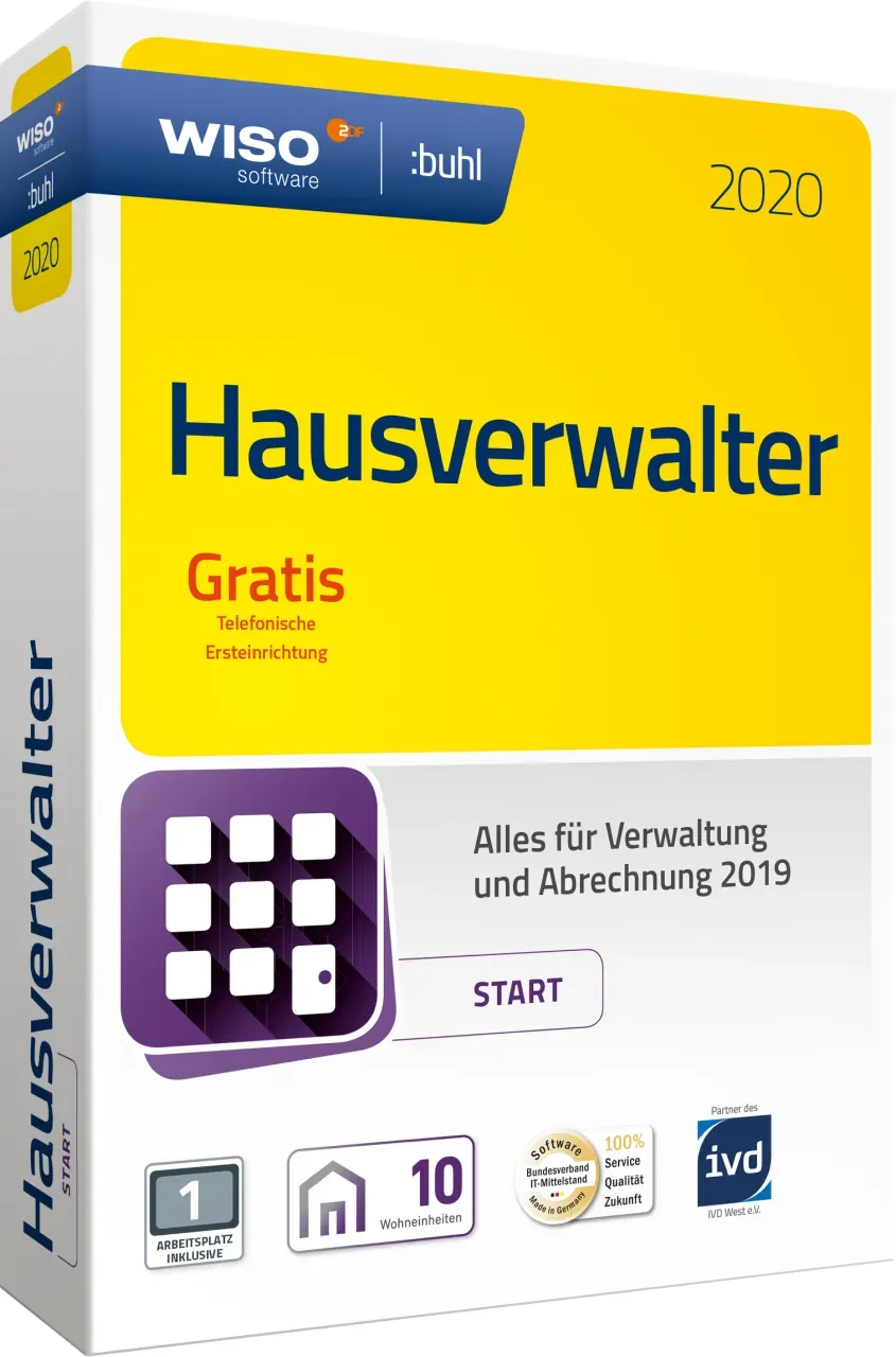 WISO Hausverwalter 2020 Start