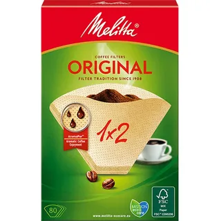 Melitta 1x2 Original Kaffeefilter naturbraun 80 St.