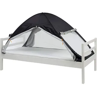 Deryan Luxus Bettzelt Moskitonetz - Pop Up - 200x90cm - Schwarz schwarz NO SIZE