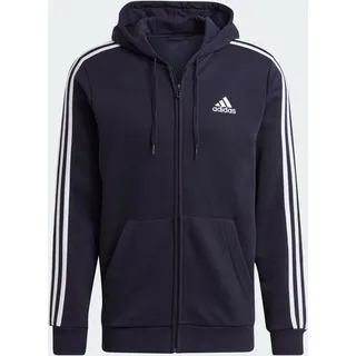 Adidas Essentials Fleece 3-Streifen Kapuzenjacke Legend Ink S