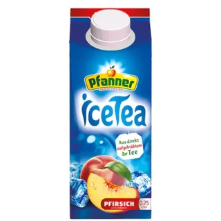 PFANNER Eistee Pfirsich 8x0,75L Tetra Pak