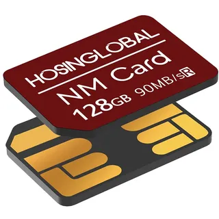 NM-Speicherkarte 128GB 90MB/S Nano-Speicherkarte Nano-Karte Nur für Huawei P30/P40/P50/P60-Serie/Mate20/Mate30/Mate40/Mate50/Mate60-Serie/Nove-Serie Nano 128GB Karte geeignet(Rot)
