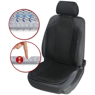 Walser Auto-Sitzauflage Aero-Spacer, atmungsaktiver Sitzschoner, Universaler Sitzaufleger-Auto mit Polsterung, komfortable PKW-Sitzauflage schwarz