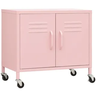 vidaXL Lagerschrank Rosa 60x35x56 cm Stahl