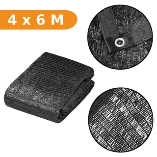 PRO PLUS Schattentuch Netz 4 x 4m Sonnenschutz Ösen HDPE 60gsm Sonnentuch
