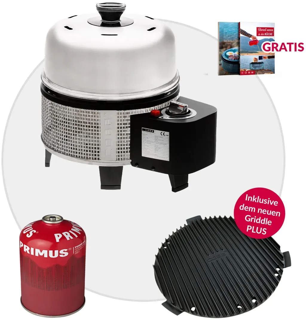 COBB Gas DELUXE 2.0 Grill Multifunktionsküche inkl. Griddle Plus + Kartusche