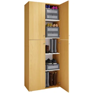 VCM Lona Kleiderschrank 70 x 40 x 184 cm Braun