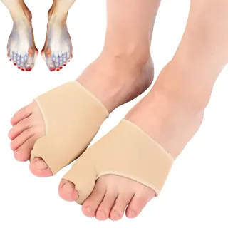 1 Paar Hallux Valgus Korrektur, Hallux Valgus Zehenspreizer Korrektur, Hallux Valgus Bandage, Elastische Hallux Valgus Bandage,Hallux Schiene Eingebauter Silikon-Stoßdämpfer