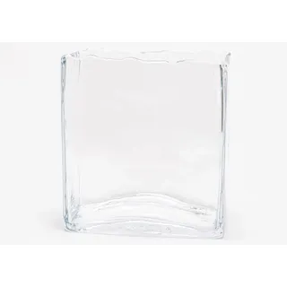Vase Rechteck Deko 24 cm - Transparent Rectangle Verre Lou De Castellane 10x22 cm