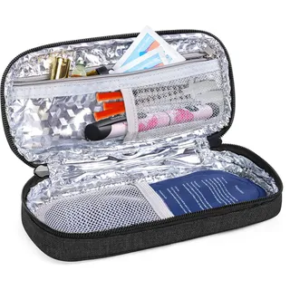 Luxja Insulin Kühltasche für Unterwegs, Insulintasche für Insulinpen und Diabetiker Zubehör (Nur Tasche), Schwarz