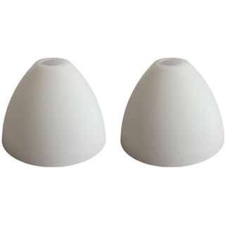 2 Stück Lampenschirm E27 Lampenschirme, Ersatzglas Lampe, Schirm, Ersatzschirm, Lampenglas für Pendellampe, Tischlampe, Fluter, Leuchte (2x 7376 Clara)