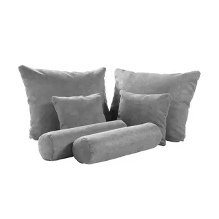 meinBett Deko-Kissenset 6-teilig ¦ grau