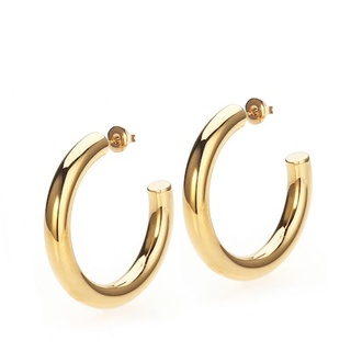 Aura Large Hoops - Vergoldetes Edelstahl / 39 - Onesize - Sistie 2nd