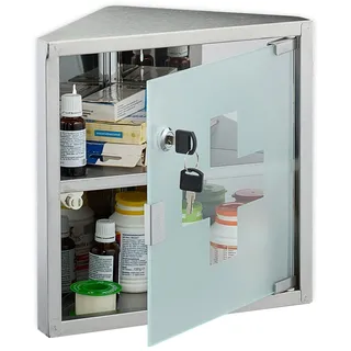 Medizinschrank Eck Arzneischränkchen Arzneimittelschrank Medikamentenschrank