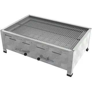 ChattenGlut Professional 4er Holzkohle Bräter Tischgerät Grill mit Rost 810X530x300mm